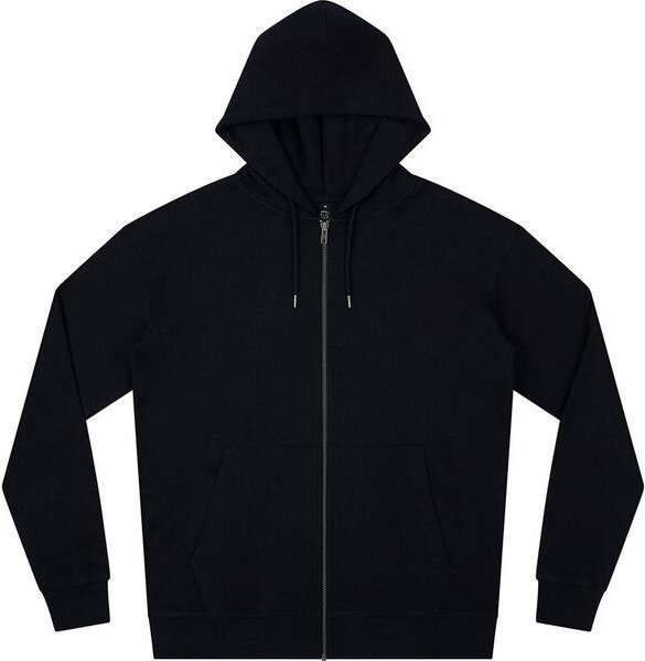 Earth Positive Unisex Zip-UP Hoodie Jacke reiner Bio Baumwolle