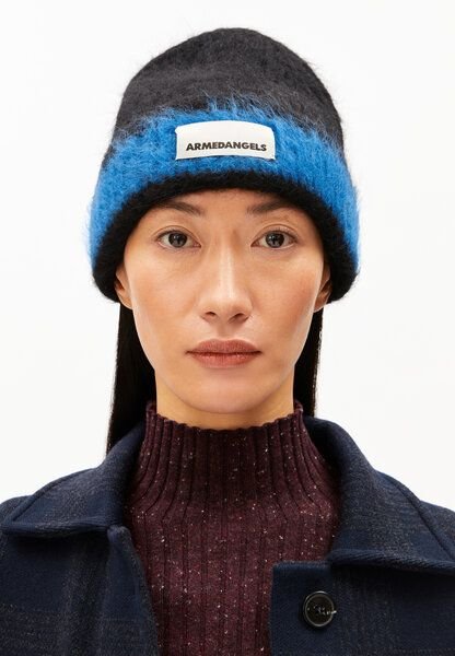 ARMEDANGELS JUPILAA STRIPED UN-WASTED Unisex Mütze aus Alpaca Mix