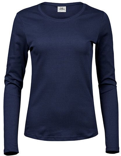 Thumbnail - TeeJays Damen Shirt Langarm enger geschnitten Bio - Baumwolle bis 3XL