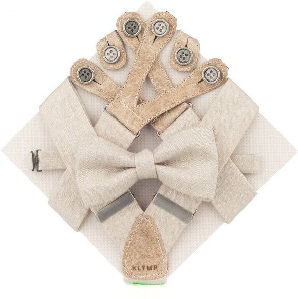 Thumbnail - klYmp Hosenträger + Fliege Leinen Vegan