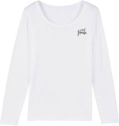 Human Family Bio Damen Longsleeve Shirt - Joker "100% Human" in 3 Farben
