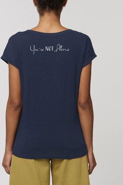 Human Family Damen Flammengarn Rundhals T-Shirt - Flame "You are Not Alone"