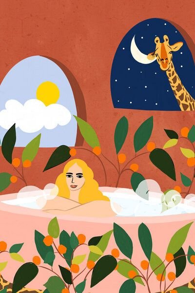 Photocircle Poster / Leinwandbild - Day Night Safari