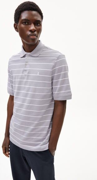 ARMEDANGELS MAARIO STRIPES Herren Polo T-Shirt aus Bio-Baumwolle