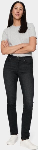 FUTURE:PEOPLE. 09:00 SLIM FIT - MID WAIST- Damen Jeans aus weichem Stretch-Denim aus Bio-Baumwoll-Mix (30900 0 1008)