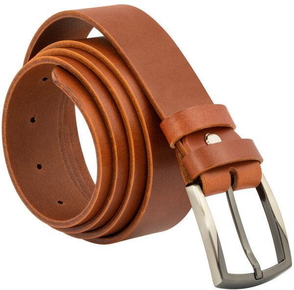 Simaru GRENOBLE Ledergürtel aus pflanzlich gegerbtem Naturleder (3,5 cm)