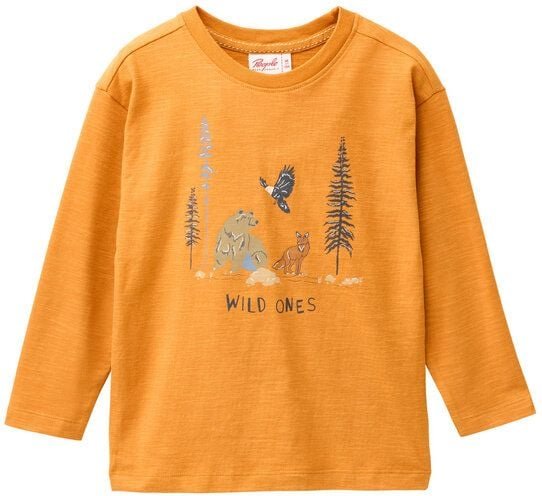 People Wear Organic Langarmshirt mit Aufdruck