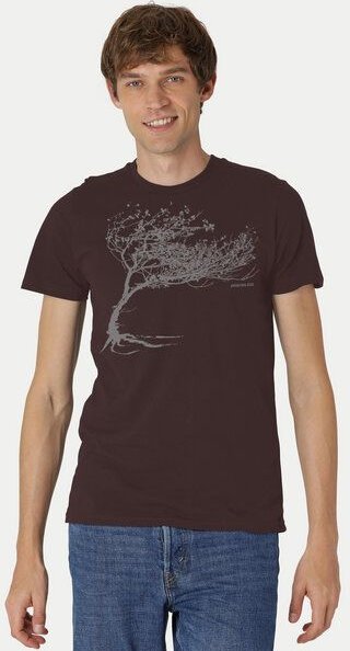 Peaces.bio - handbedruckte Biomode Bio-Herren-T-Shirt "Windy Tree"