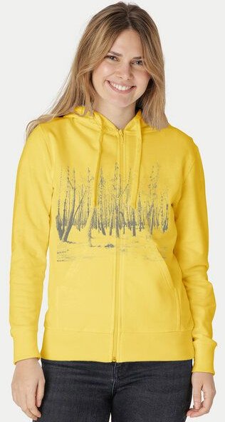 Peaces.bio - handbedruckte Biomode Zip-Hoodie Woodland Damen