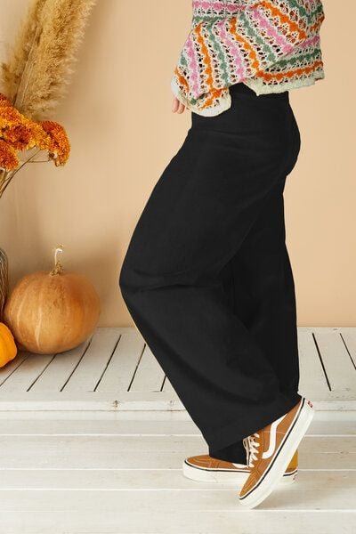 La Gitana Damen Cordhose „Lina“ aus Stretch Bio Baumwolle, Passform: Loose Fit