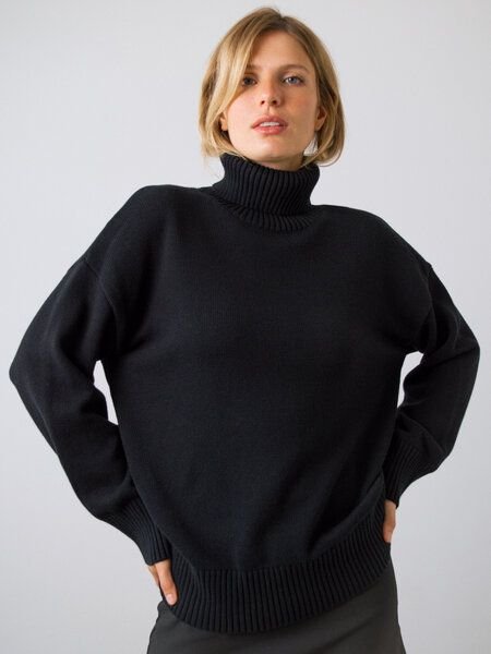 Honest Basics Chunky Rollkragenpullover Frauen