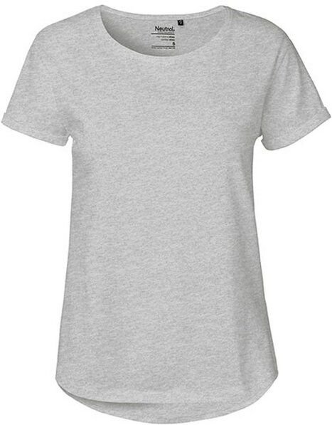 Neutral® Damen Roll Up Sleeve T-Shirt von Neutral Bio Baumwolle Rollärmel