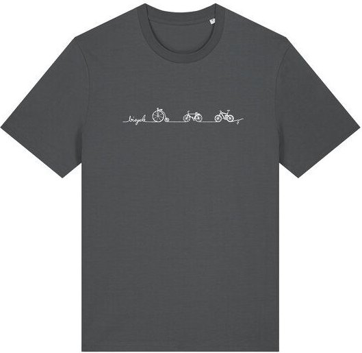 Brandless Basic Bio Unisex T-Shirt Bicycle Line 180g/m² XXS - 3 XL