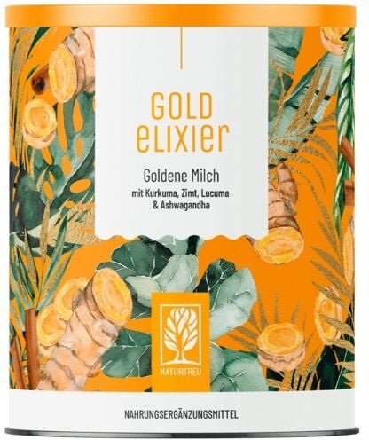 Goldene Milch 300 g veganes Zimt Kurkuma Pulver Goldelixier Naturtreu®