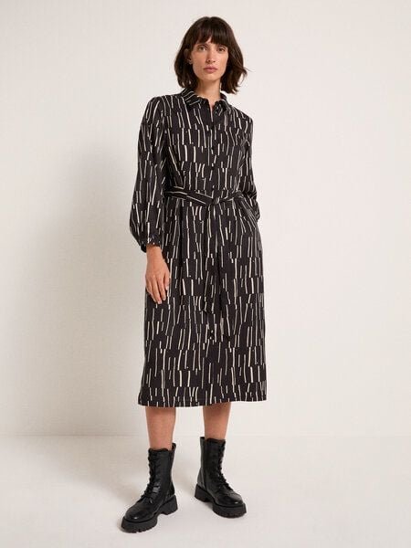 Thumbnail - LANIUS Midikleid Print Irregular aus TENCEL Lyocell