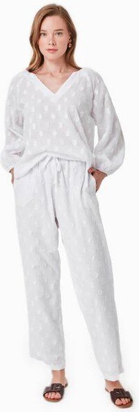 ORGANICATION Hose aus Bio-Baumwolle im Jacquardgewebe