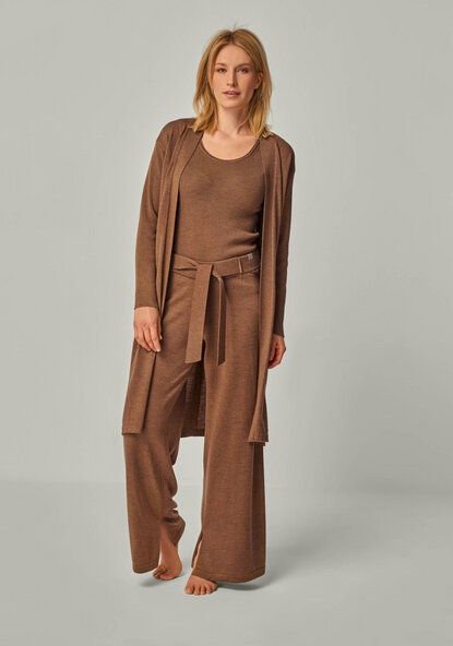 YOU LOOK PERFECT Merino Loungewear Set "Cardigan Blossom & Top Blossom & Hose Bailey"