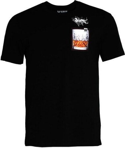 FÄDD Herren T-Shirt Rundhals aus Bio-Baumwolle "Whisky BT" Schwarz