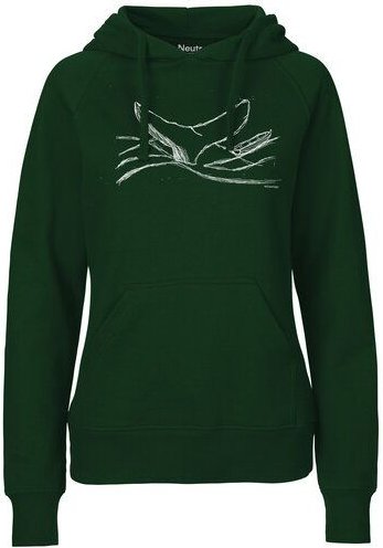 ilovemixtapes Fair gehandelter Frauen Hoodie "whale, by the sea..."organic & fair