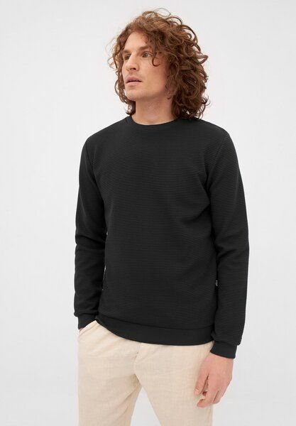 Givn Berlin Sweater CANTON aus Bio-Baumwolle - Black (Rib)