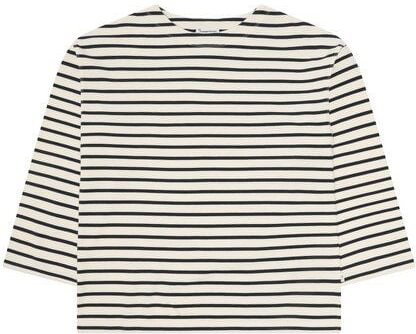 KnowledgeCotton Apparel Gestreiftes Langarmshirt aus Bio-Baumwolle