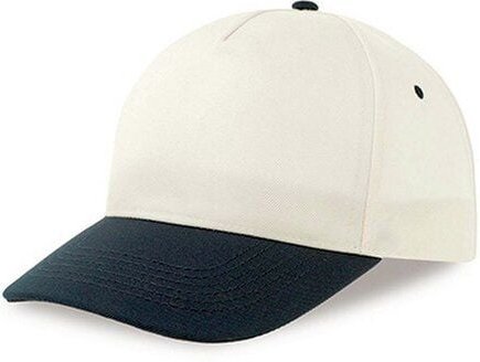 Atlantis Headwear Atlantis Recy Five Cap Klassische, strukturierte Baseballkappe, Geschwungener Schirm, Hochwertiger Kle...