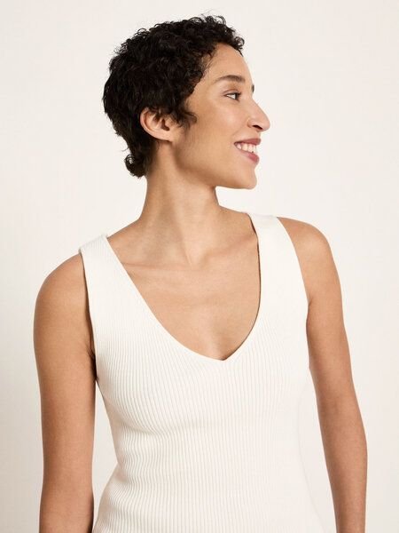LANIUS Rippenstrick Top (GOTS) aus Bio-Baumwolle