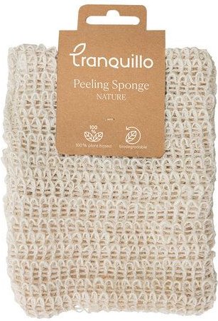 TRANQUILLO Peelingschwamm NATURE aus Jute und Baumwolle (MX957)
