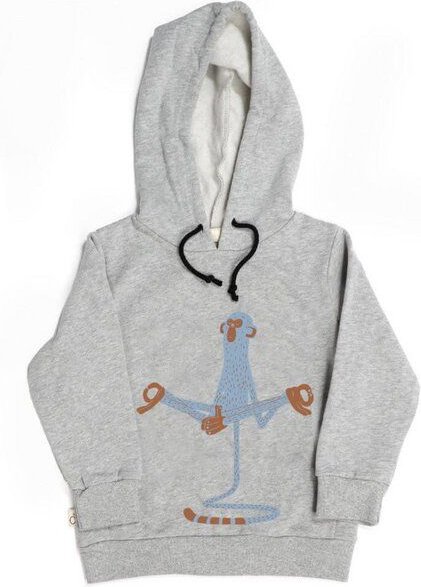 CORA happywear Kinder Sweater aus Bio-Baumwolle "Ivo" | grau mit Druck