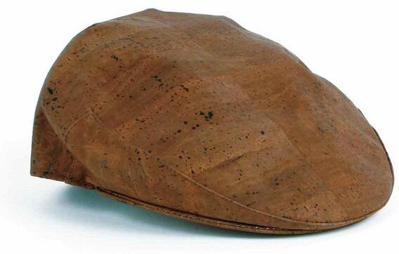 Kork-Deko Schiebermütze aus Korkstoff - beige oder braun - Kork Mütze, Korkhut