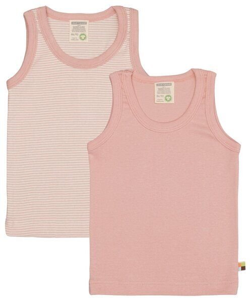 loud + proud Babys & Kinder Doppelpack Unterhemden aus Feinripp, GOTS-zertifiziert