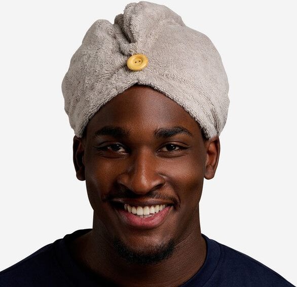 Qupro Spar-Set Turban-Handtuch & Scrunchies vegane Seide