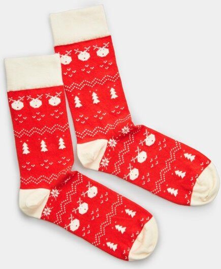 Natural Vibes Cozy Xmas | Bunte Socken | Bio GOTS | Herren Damen Socken | Weihnachten