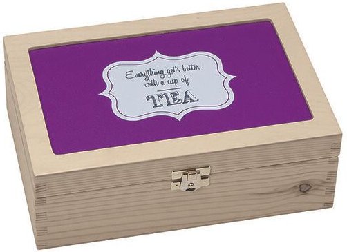 Contento Teebox mit 6 Fächern herausnehmbar