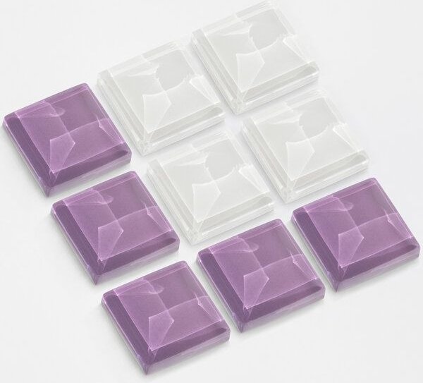 ALEXASCHA Deko Magnete aus Upcycling Glas • Set aus 9 starken Magneten • ideal zum Verschenken