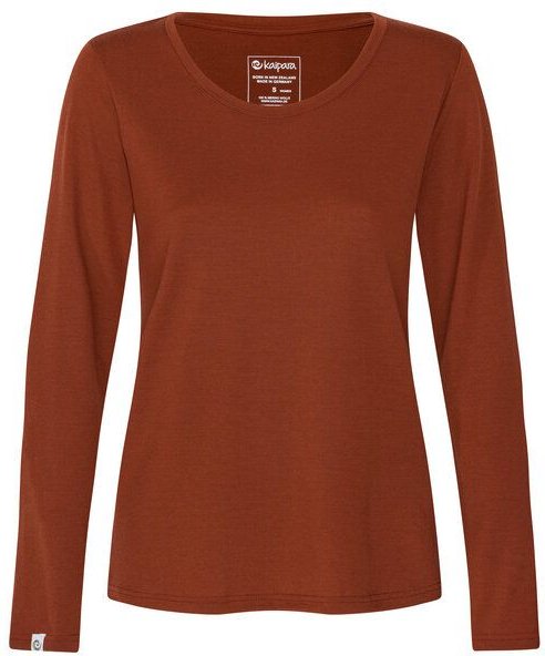 Kaipara - Merino Sportswear Merino Shirt Langarm Regularfit 200 weiter Halsausschnitt Damen