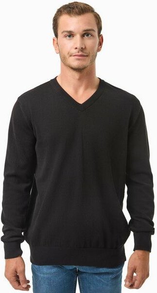 ORGANICATION Pullover aus Bio-Baumwolle mit V-Ausschnitt