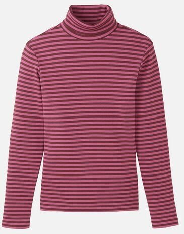 Damen Rib Longsleeve aus Bio-Baumwoll Mix - LIATRIS STRIPES - recolution