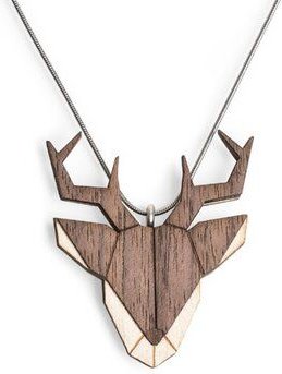 BeWooden Halskette Hirsch | Kette mit Anhänger aus Holz
