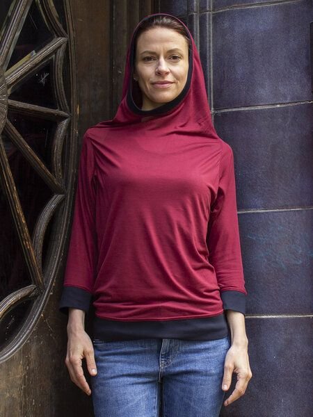 Kolla.Berlin Lässiger Hoodie mit 3/4 Arm