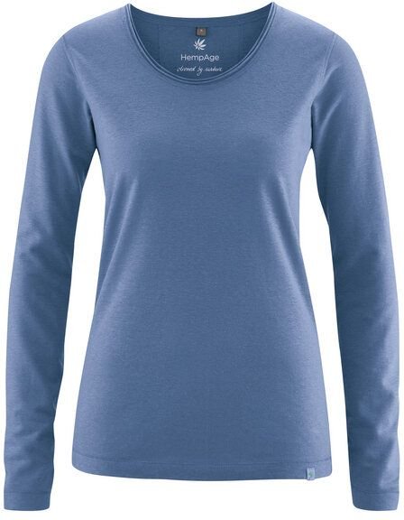 HempAge Damen Langarm-Shirt Lene Hanf/Bio-Baumwolle