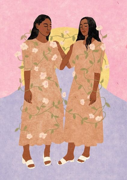 Photocircle Wandbild / Poster / Leinwand - Moon Sisters