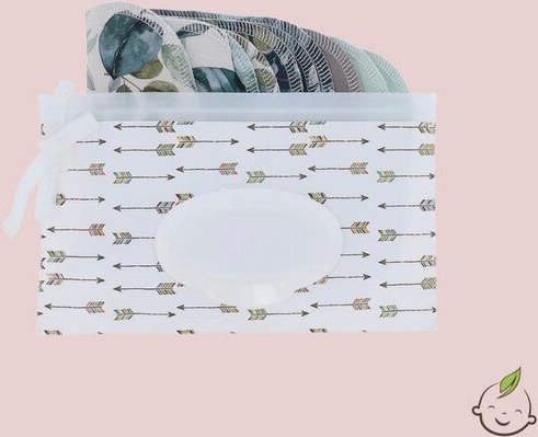 NoWaste Wrapping NoWaste Feuchttücher Box waschbar wiederverwendbar Baby ver. Motive