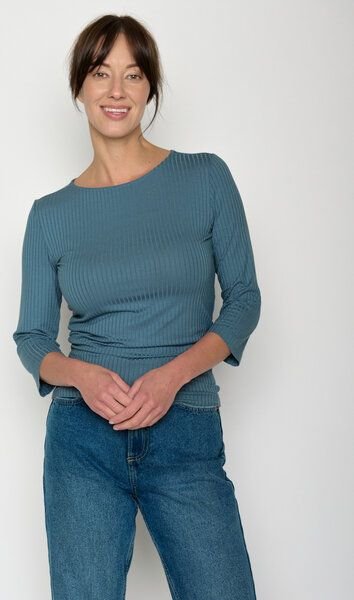 GREENBOMB Basic Refined - Sportliches Longsleeve aus LENZING TENCEL Mix / Fair & Vegan