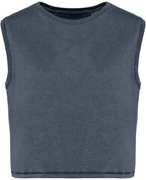 Greenspired Umweltfreundliches ärmelloses Cropped Damen-T-Shirt 165g/m²