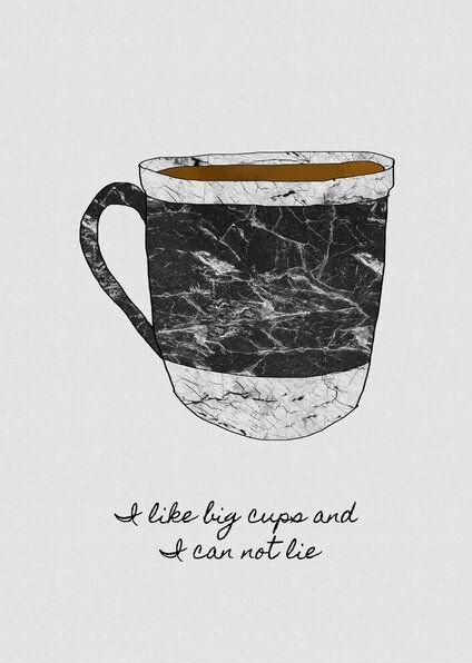 Photocircle Wandbild / Kunstdruck / Poster / Leinwand - I Like Big Cups