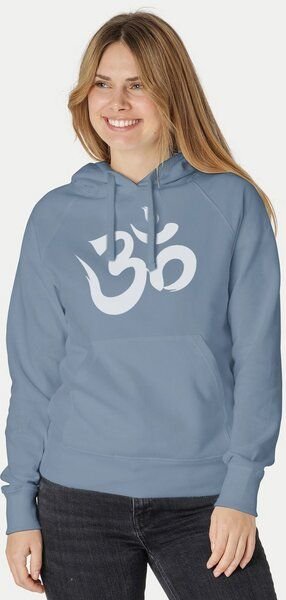 Peaces.bio - handbedruckte Biomode Bio-Damen-Kapuzensweater Om