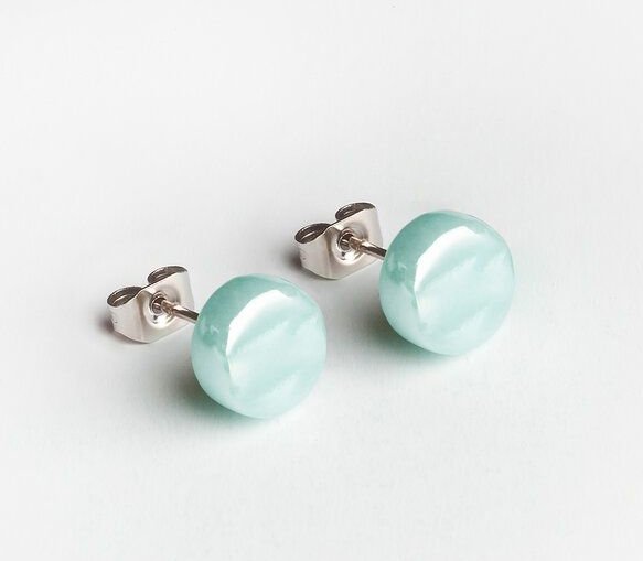 ALEXASCHA Kleine Glas Ohrstecker Rund | PUREFORM