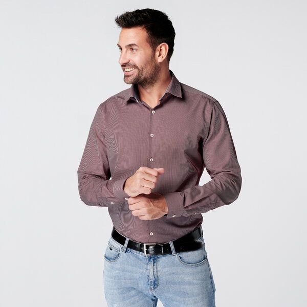 SKOT Fashion Nachhaltige Langarm Herren Hemd Checkered 100% bio