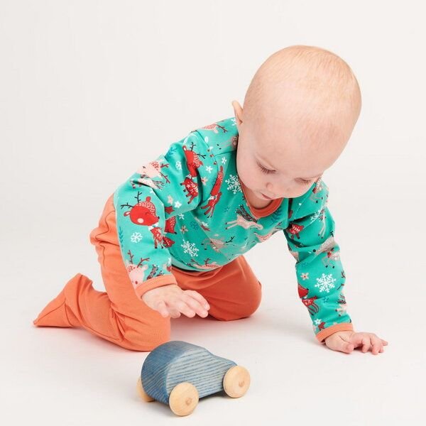 Cheeky Apple Langarm Baby-Shirt aus Bio-Baumwolle "Winterreh"